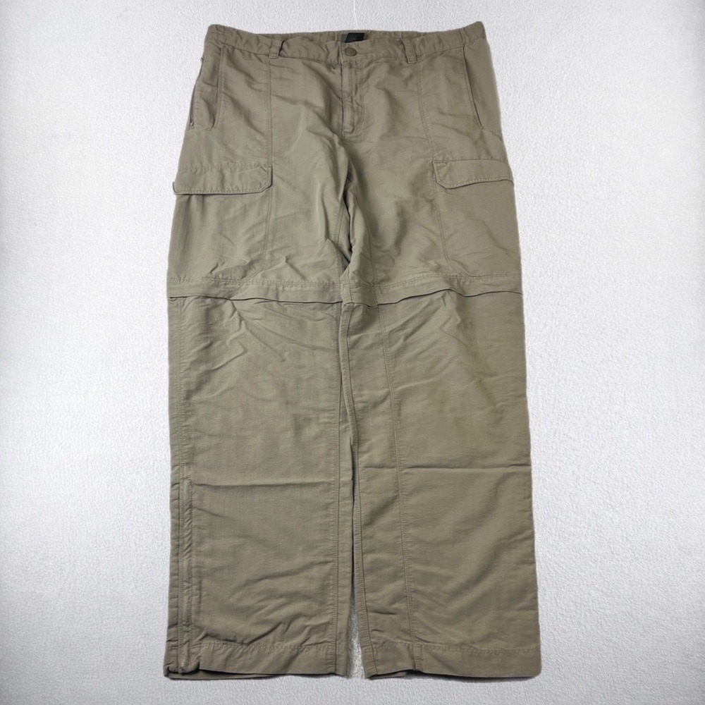 The North Face Cargo Pants Mens Large Brown Convertible Hiking Outdoor